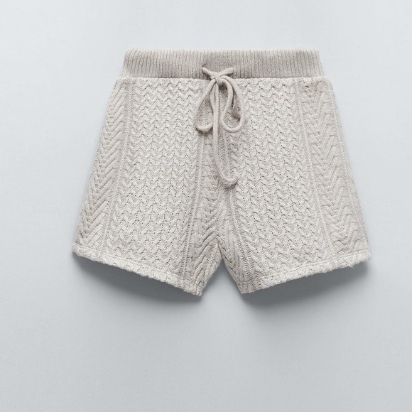 Cable knit shorts - Picture 2 of 7